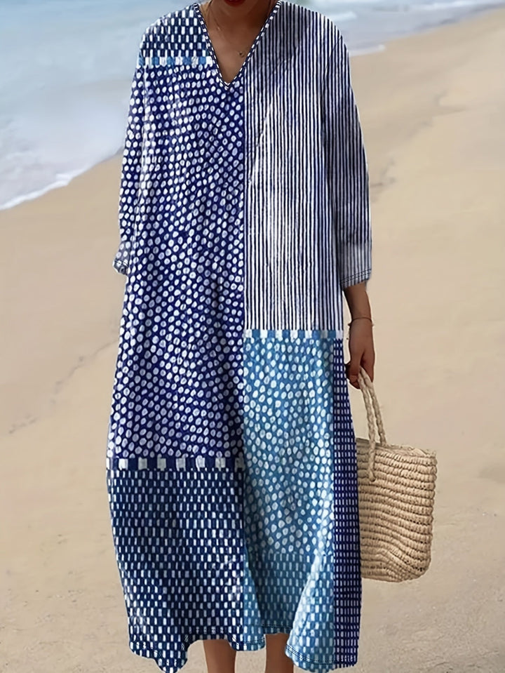 Harper | Breezy Patchwork Beach Dress