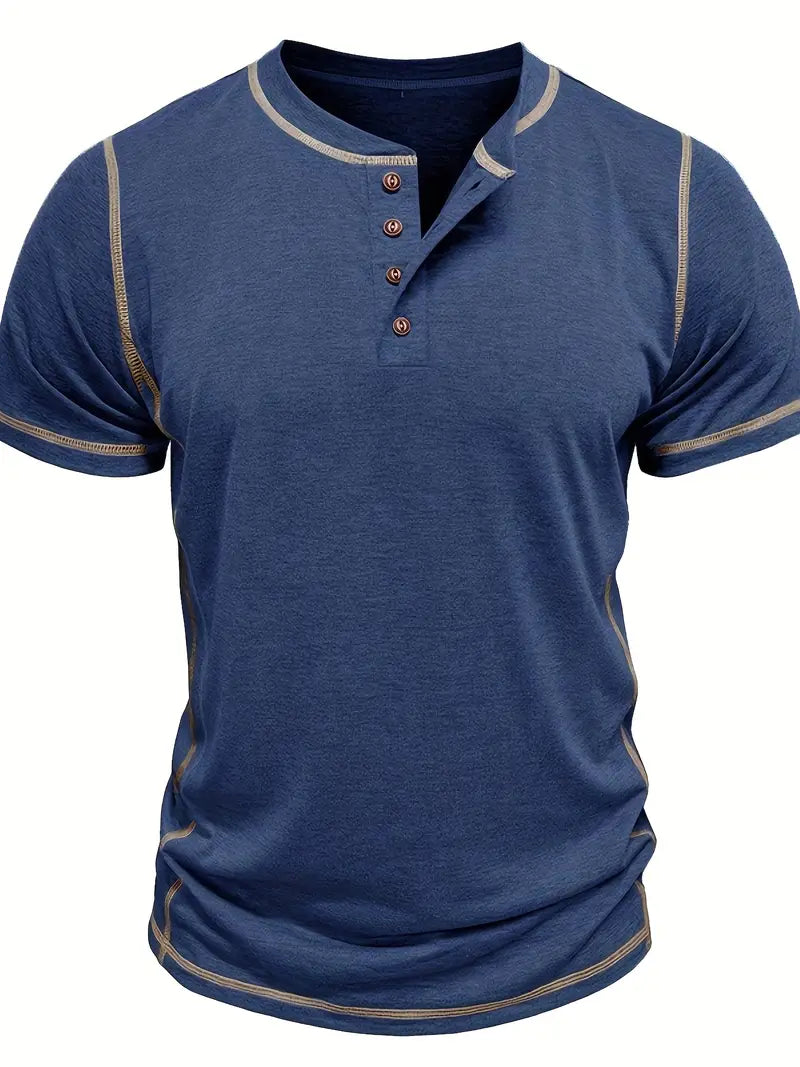 Orazio™ | Short Sleeve T-Shirt with Buttons