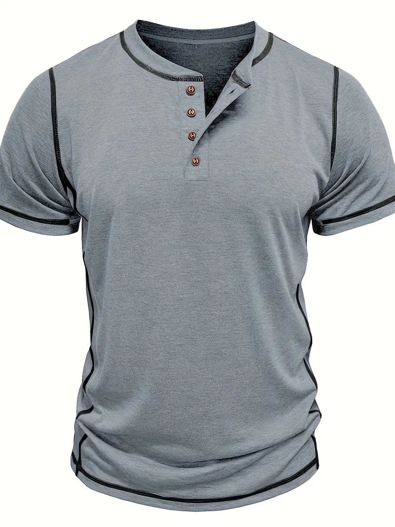 Orazio™ | Short Sleeve T-Shirt with Buttons