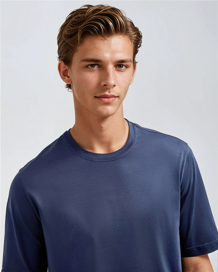 Signature Supima T-shirt – Intense Blue