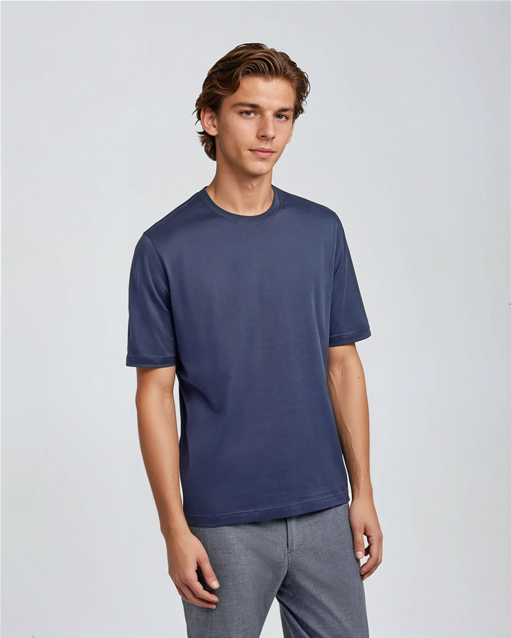 Signature Supima T-shirt – Intense Blue