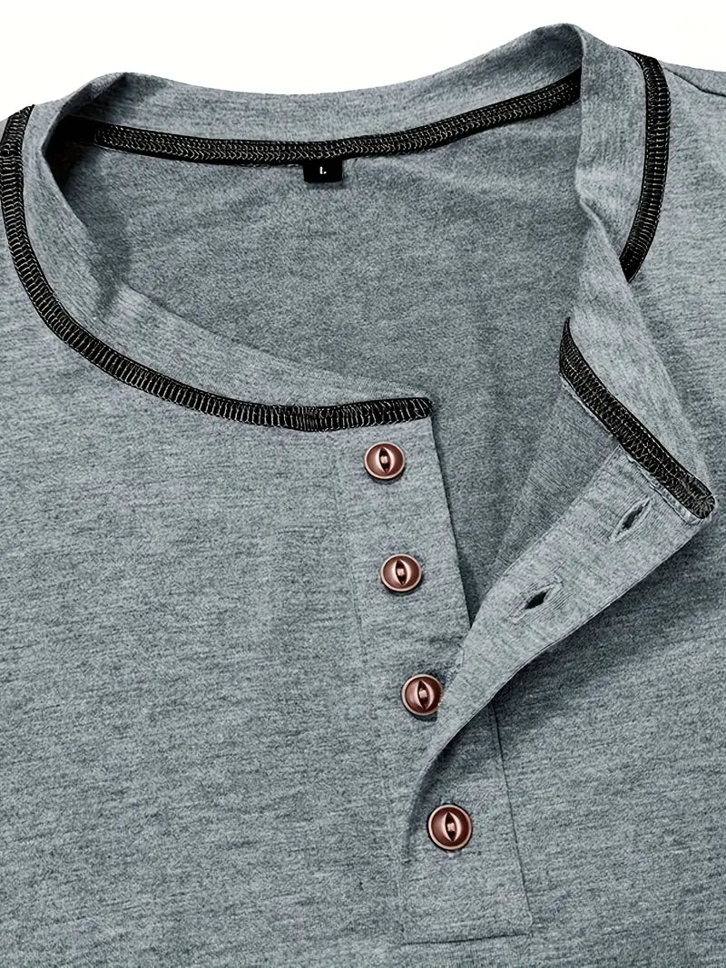 Orazio™ | Short Sleeve T-Shirt with Buttons