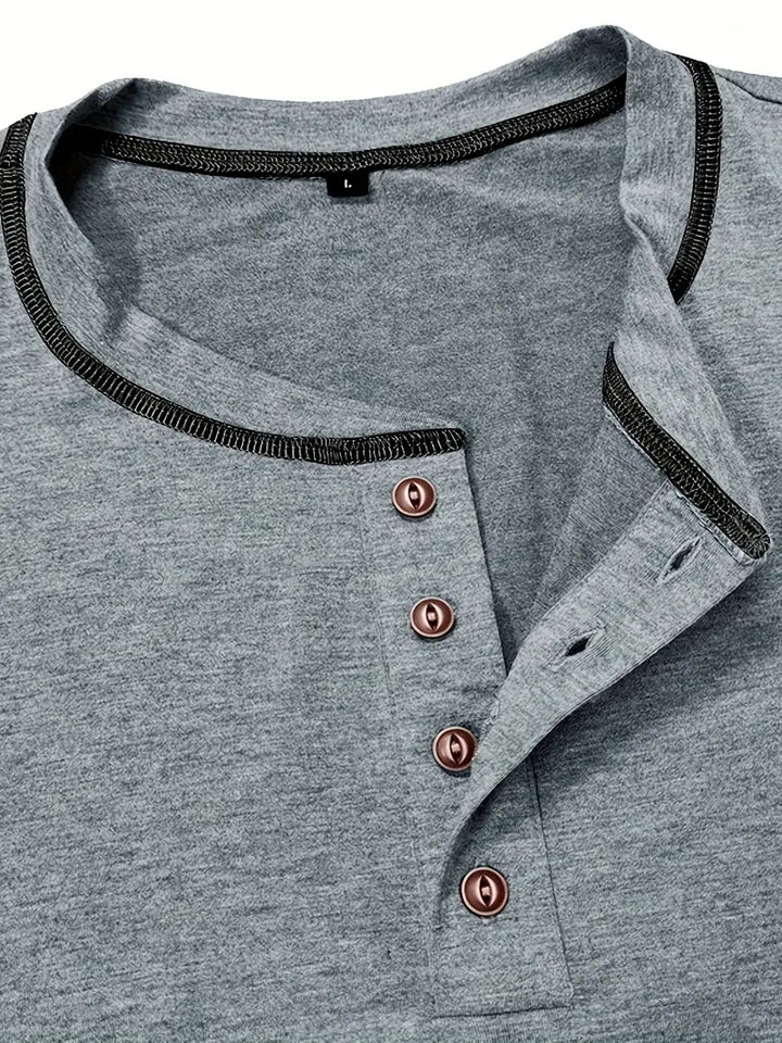 Orazio™ | Short Sleeve T-Shirt with Buttons