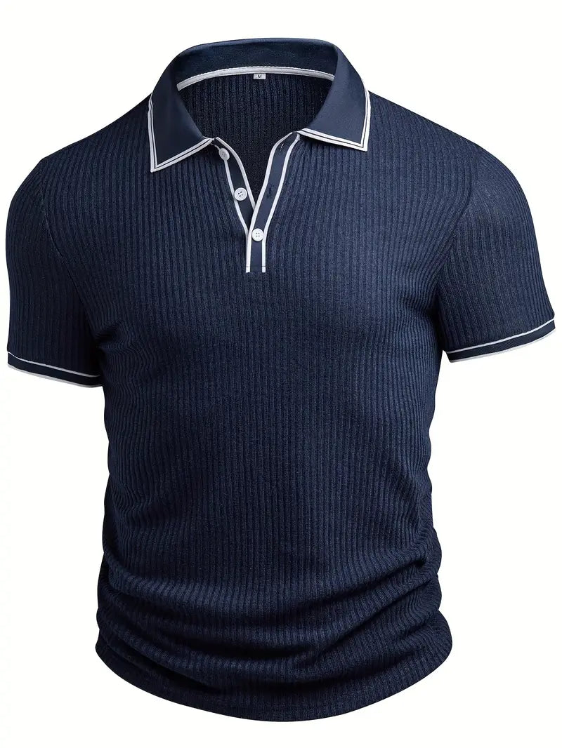 Orestis | Elegant Short Sleeve Polo Shirt