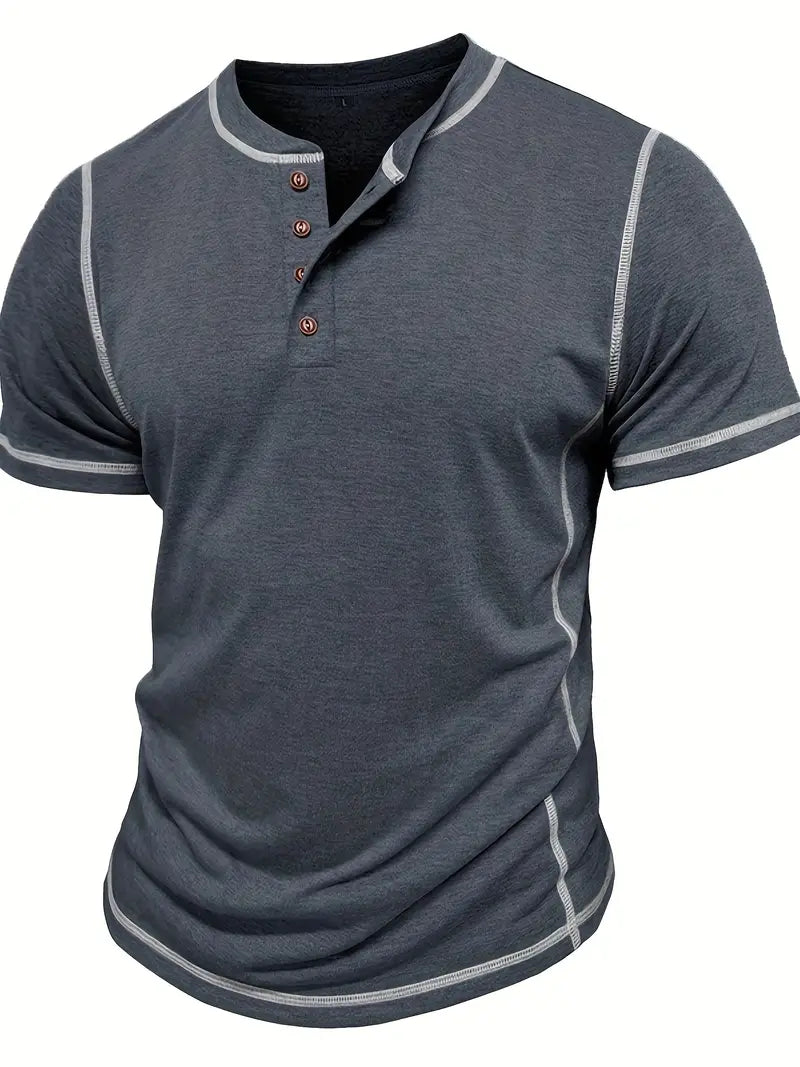 Orazio™ | Short Sleeve T-Shirt with Buttons