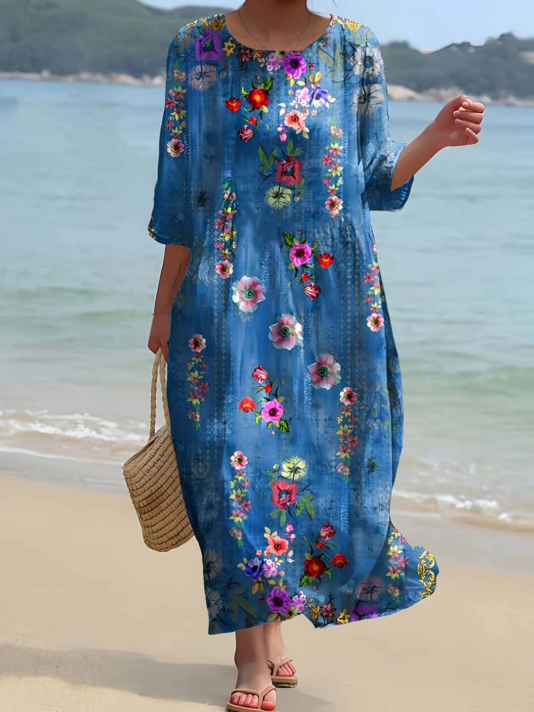 Layla | Coastal Bloom Relaxed Maxi Dress