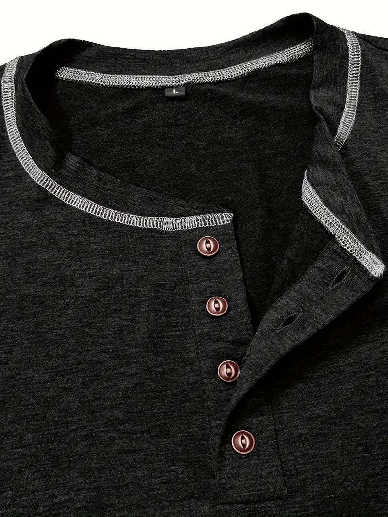 Orazio™ | Short Sleeve T-Shirt with Buttons
