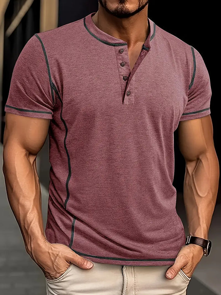 Orazio™ | Short Sleeve T-Shirt with Buttons