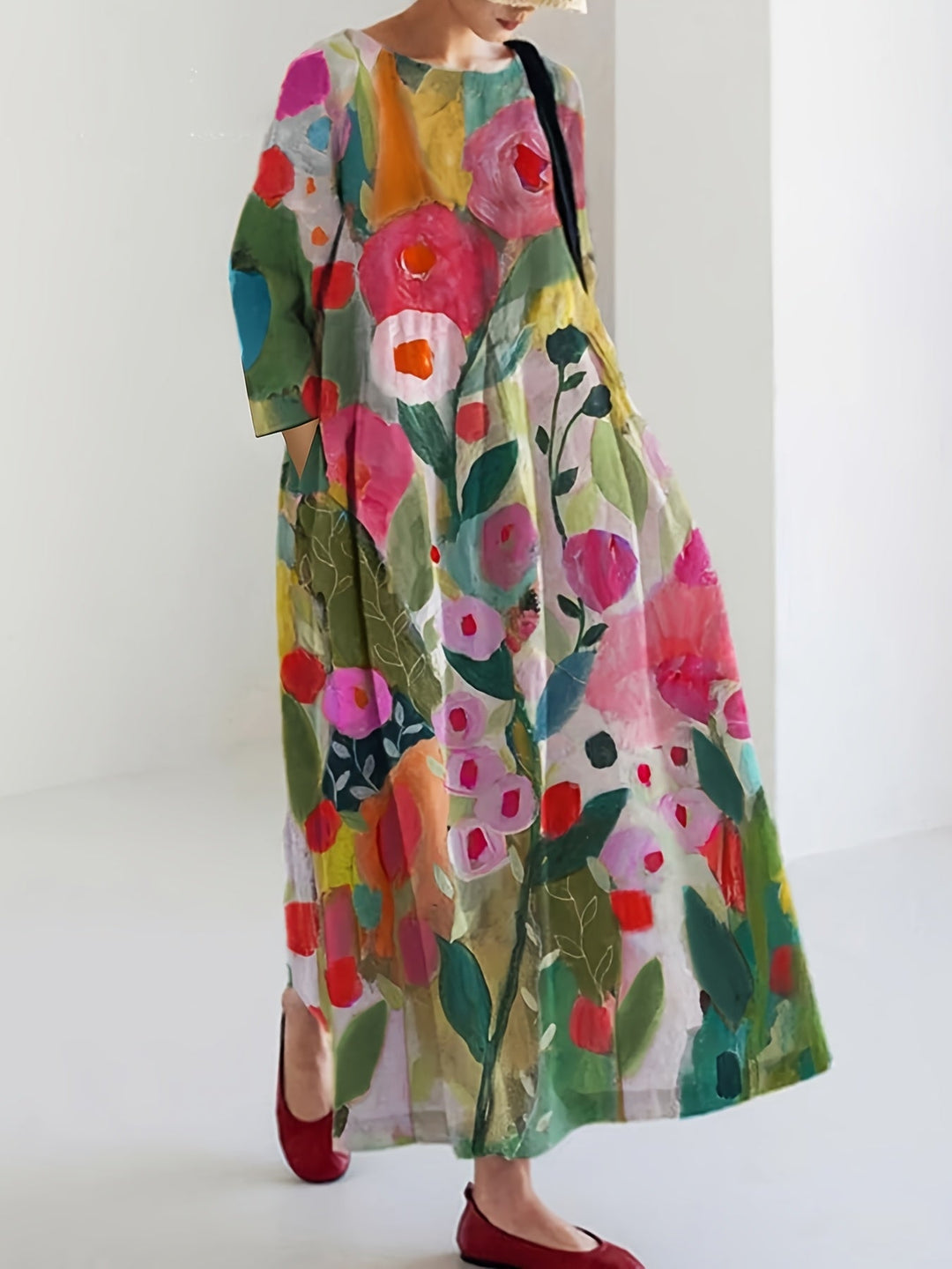 Rosemarie | Painterly Floral Maxi Dress