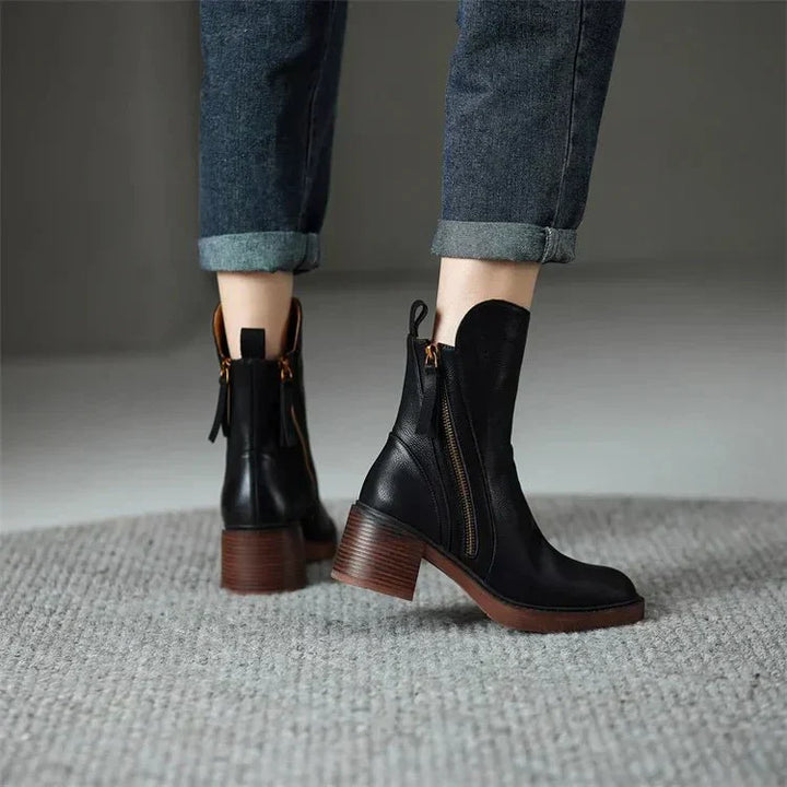 Chloe™ | Harper Leather Ankle Boots
