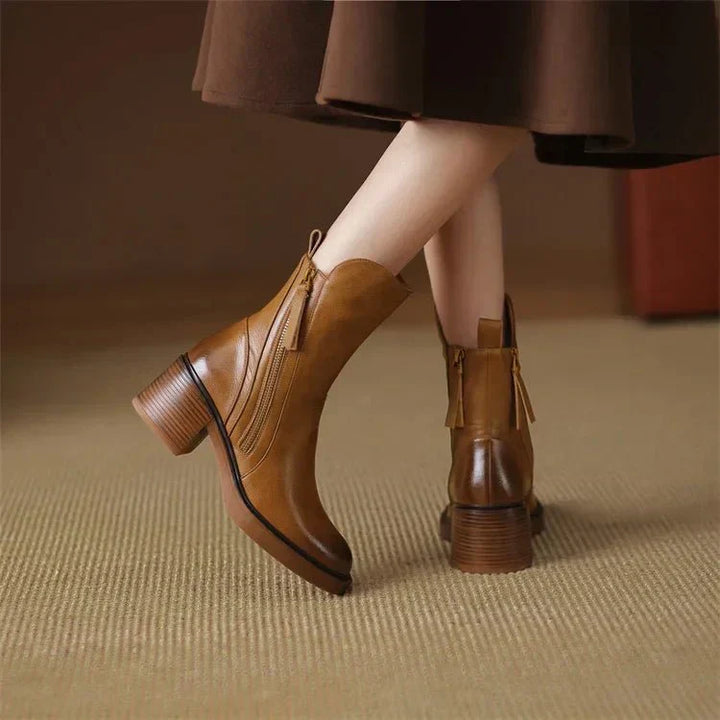 Chloe™ | Harper Leather Ankle Boots