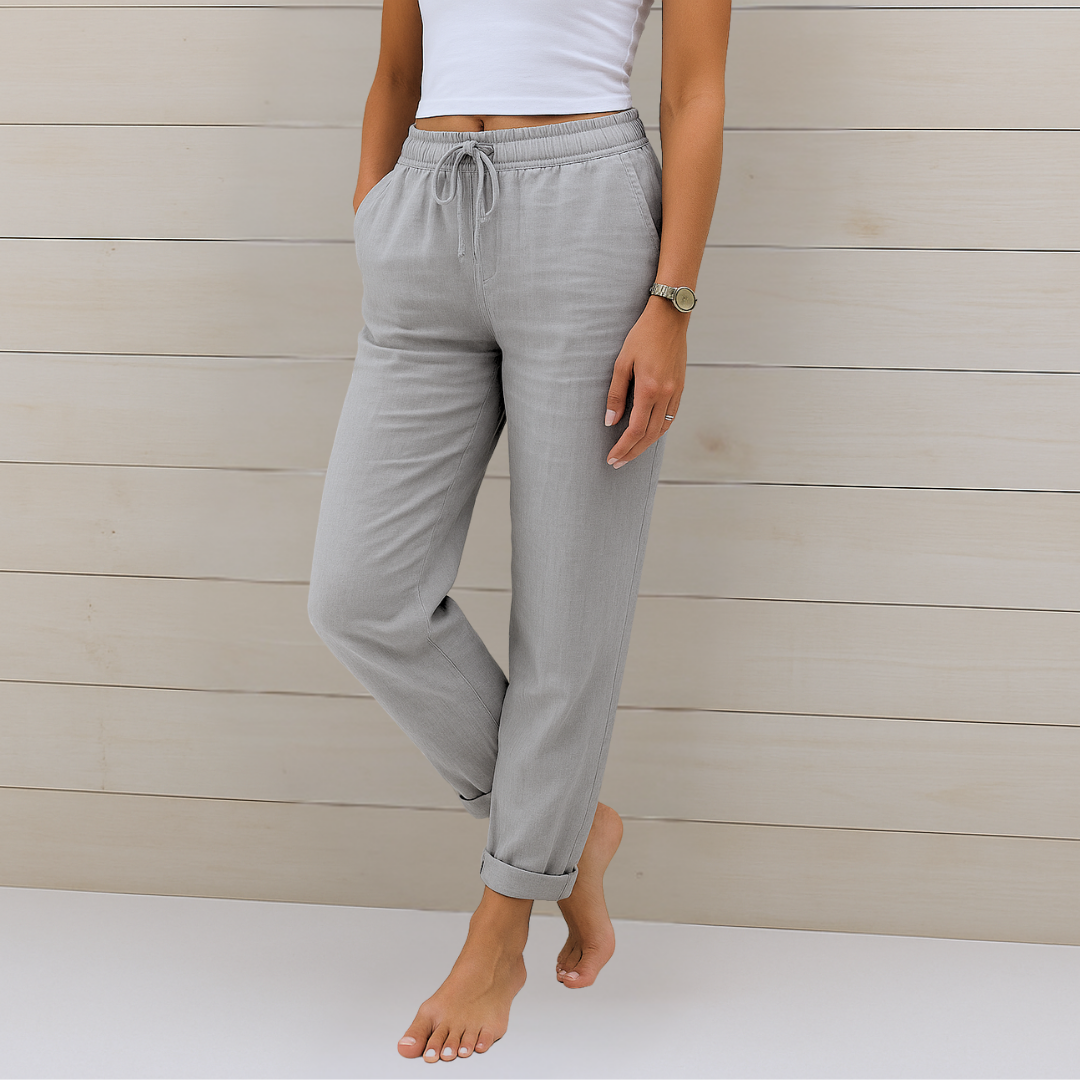 Alison | Soft Cotton Relaxed Fit Pants