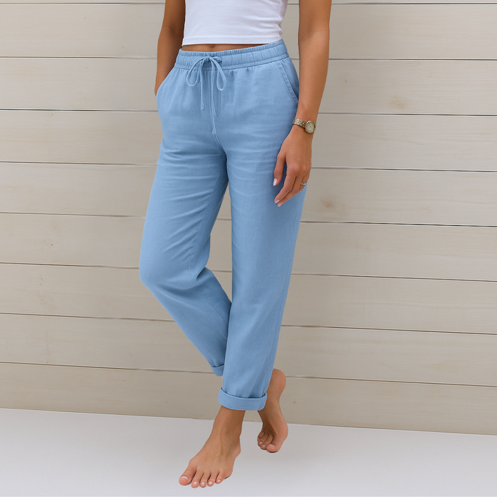 Alison | Soft Cotton Relaxed Fit Pants