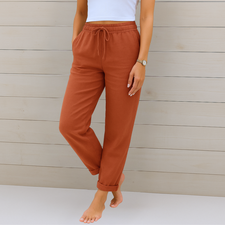 Alison | Soft Cotton Relaxed Fit Pants