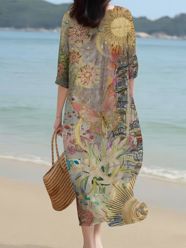 Celeste | Boho Dream Printed Maxi Dress