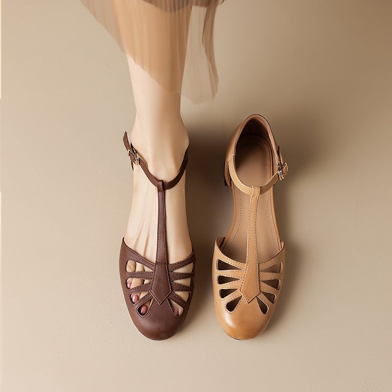 Chloe™| Sacha Elegant T-Strap Sandals