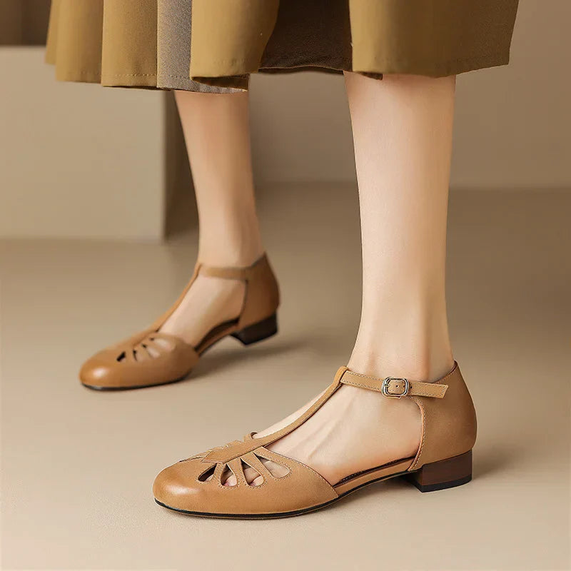 Chloe™| Sacha Elegant T-Strap Sandals