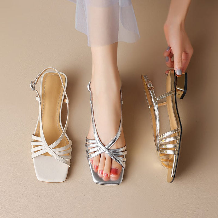 Chloe™| Courtini Elegant Flat Sandals