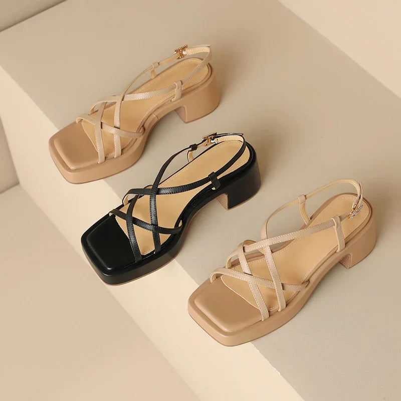 Chloe™| Lakesha Open Toe Heeled Sandals