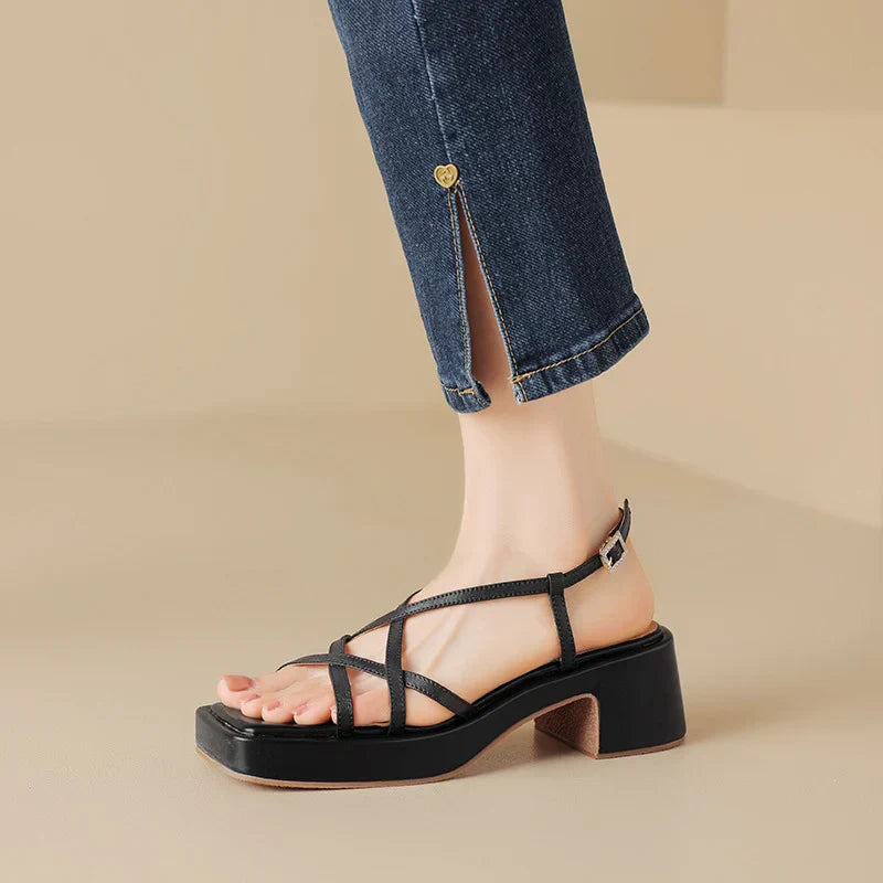 Chloe™| Lakesha Open Toe Heeled Sandals