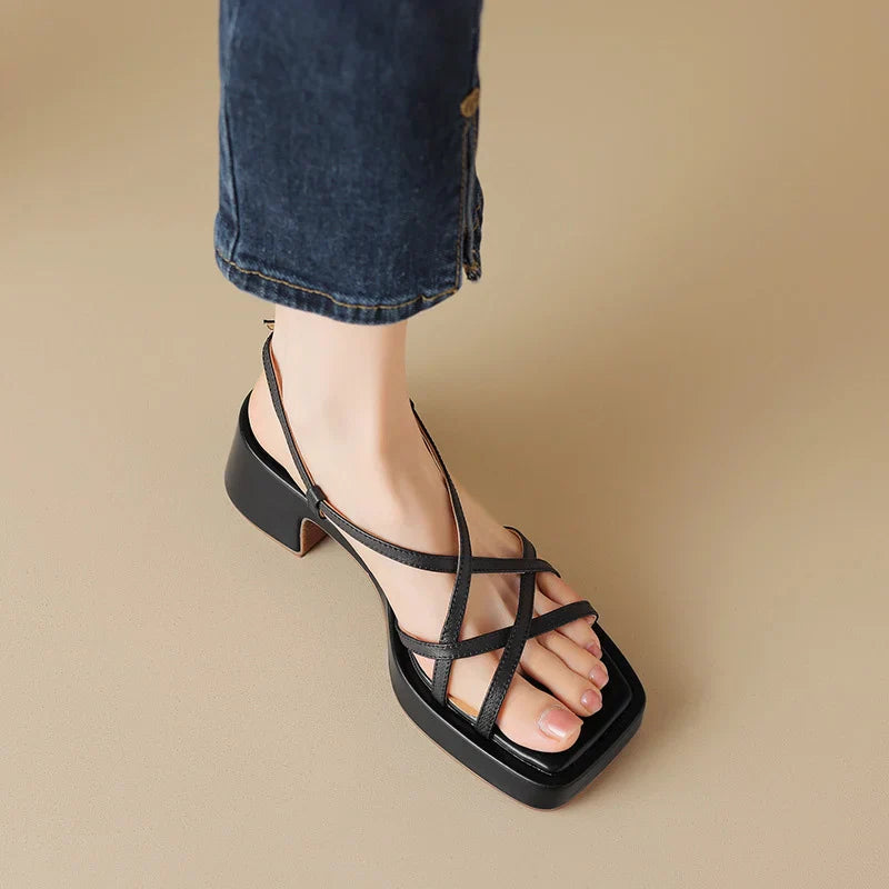 Chloe™| Lakesha Open Toe Heeled Sandals