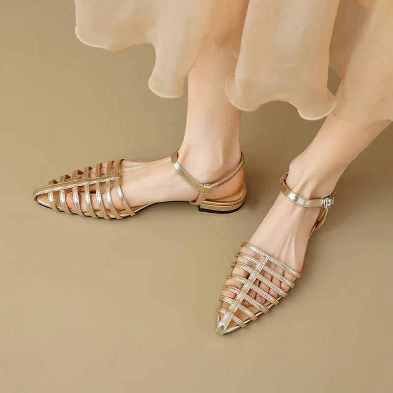 Chloe™| Kiara Elegant Flat Sandals