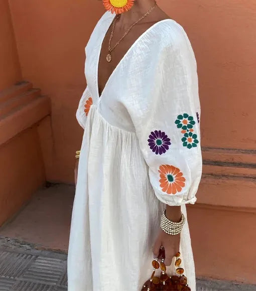 Grace | Easy Bloom Floral Pocket Midi Dress