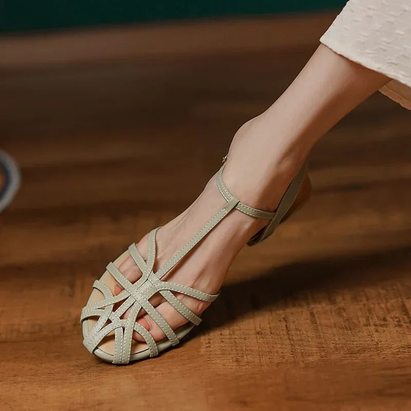 Chloe™| Chica Elegant T-Strap Sandals