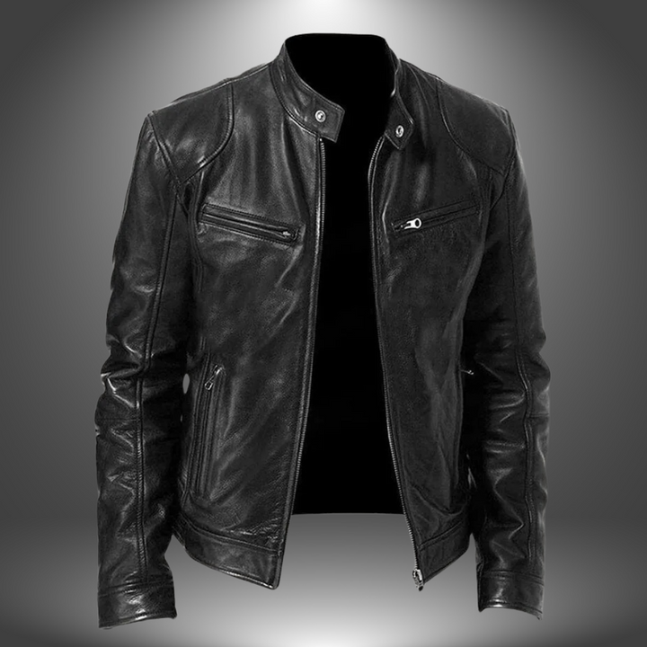 Eric | Sleek Zipper Moto Jacket