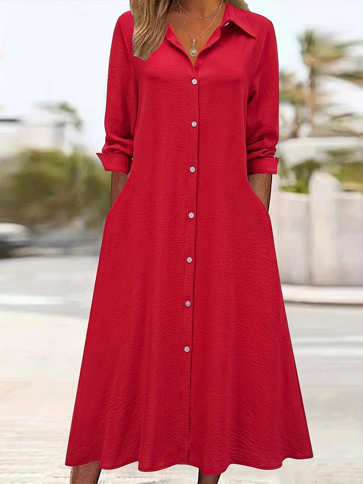 Ruby | Button-Down Chic Shirt Dress