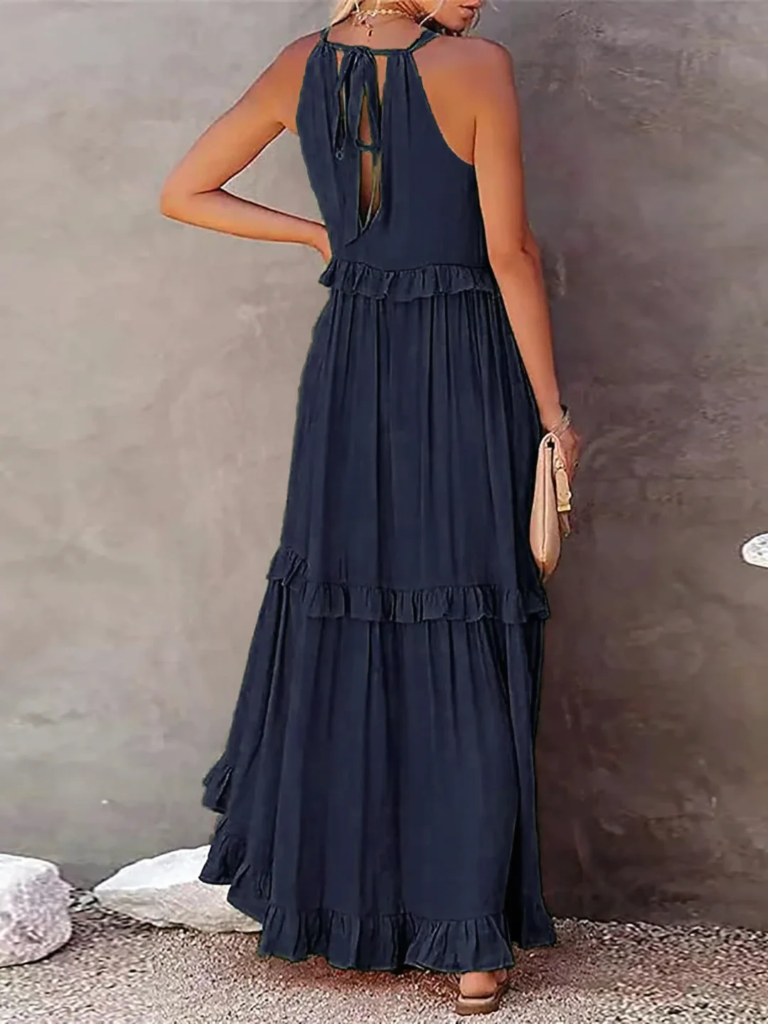 Madelyn | Boho Ruffle Maxi Dress