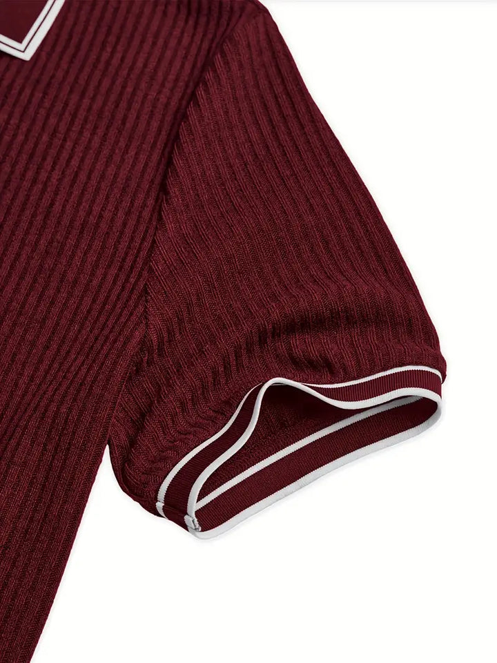 Orestis | Elegant Short Sleeve Polo Shirt