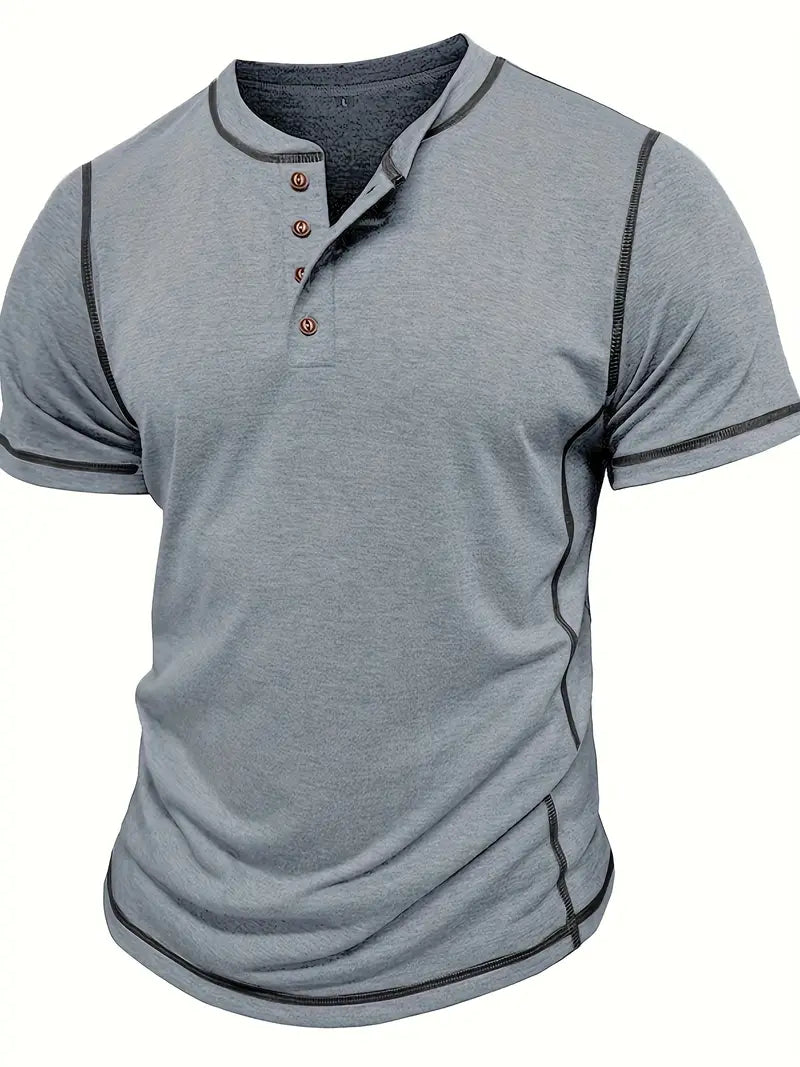 Orazio™ | Short Sleeve T-Shirt with Buttons