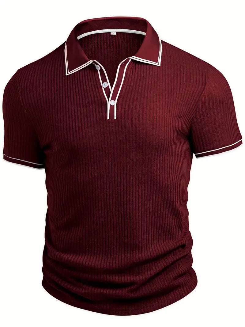 Orestis | Elegant Short Sleeve Polo Shirt