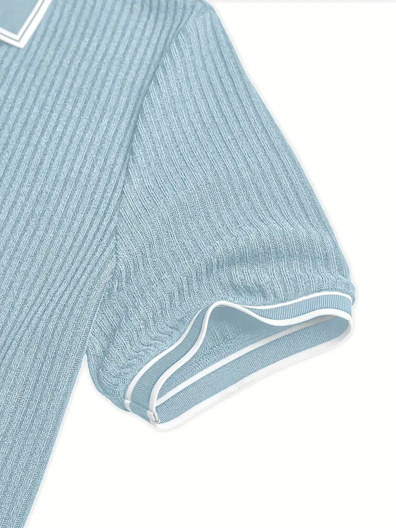 Orestis | Elegant Short Sleeve Polo Shirt