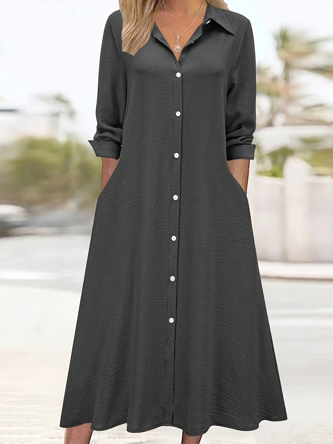 Ruby | Button-Down Chic Shirt Dress