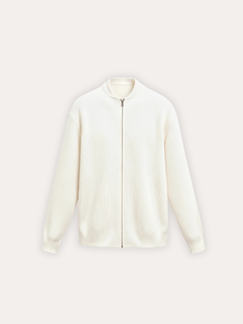 Knitted Vest with Zipper