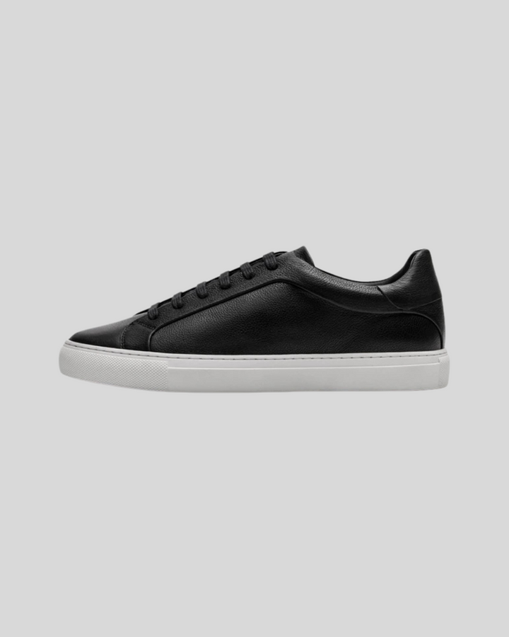 Leather Oxford Sneakers - Black