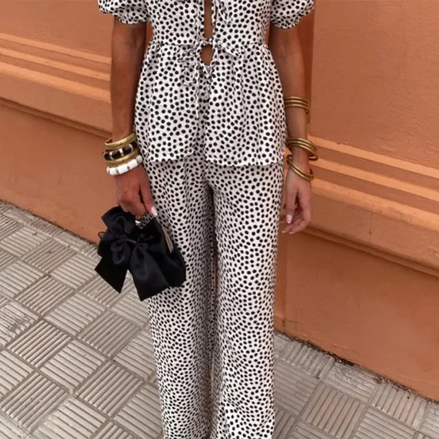 Isla | Boho Tie-Waist Two-Piece Set