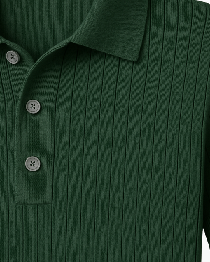 Donte™ | Short-Sleeved Knitted Polo Shirt