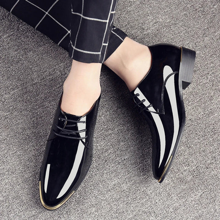 Henry™ | British Style Patent Leather Shoes for Men