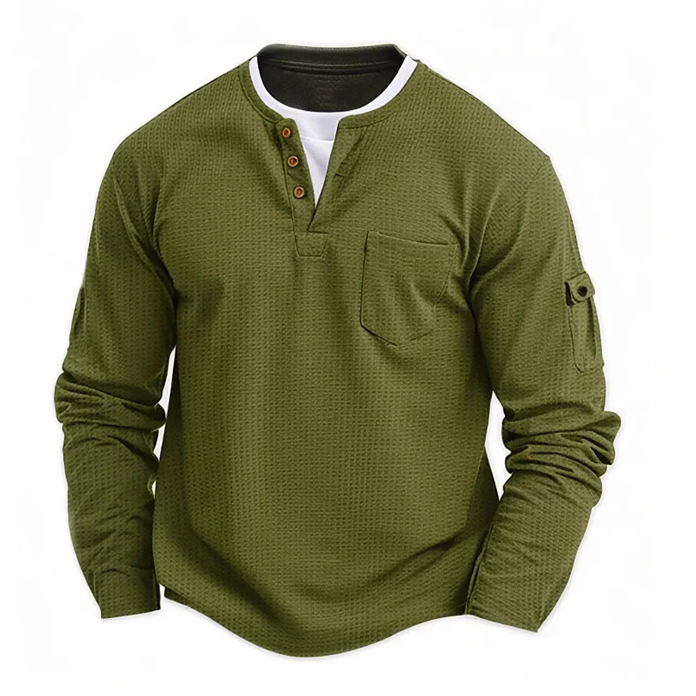 Jeremy™ | Stylish Men's Long Sleeve Shirt