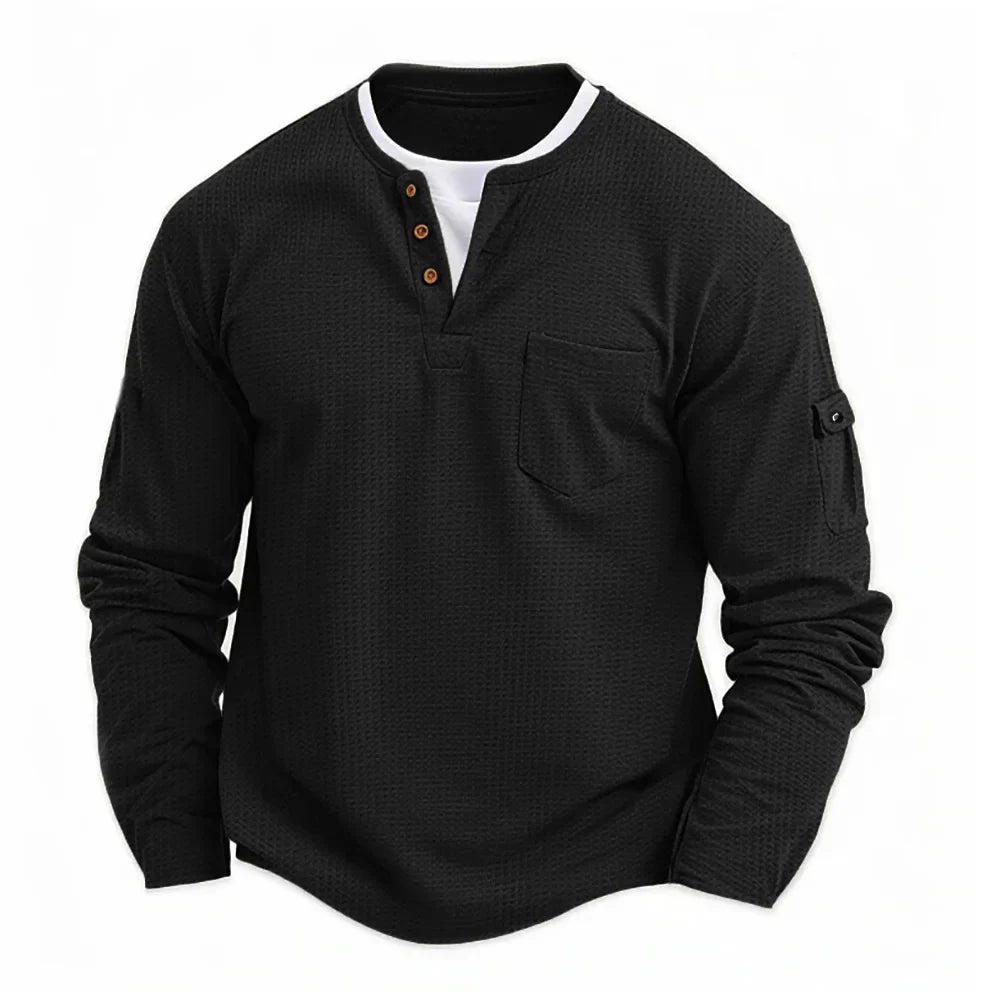 Jeremy™ | Stylish Men's Long Sleeve Shirt