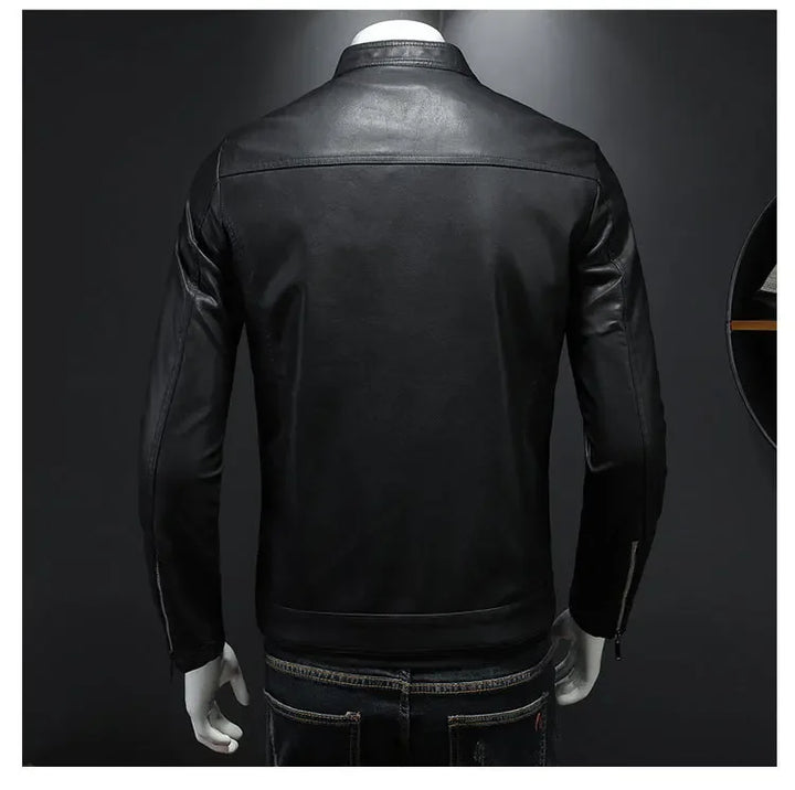 Filipe™ Structure – Leather Jacket with Defined Collar and Clean Lines