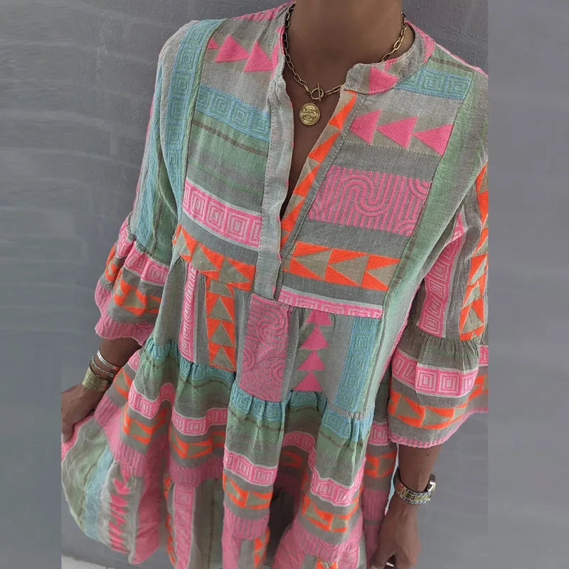 Laura | Boho Glow Tiered Dress