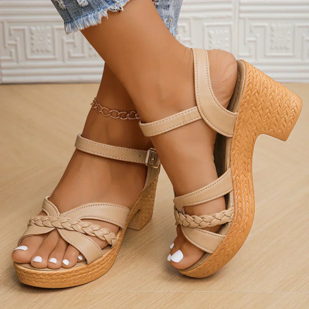 Chloe™| Orthopedic Mid Heel Sandals