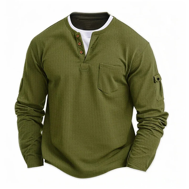 Jeremy™ | Stylish Men's Long Sleeve Shirt