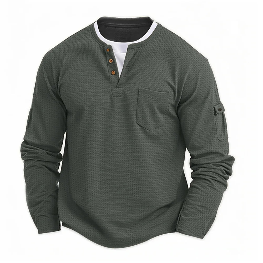 Jeremy™ | Stylish Men's Long Sleeve Shirt