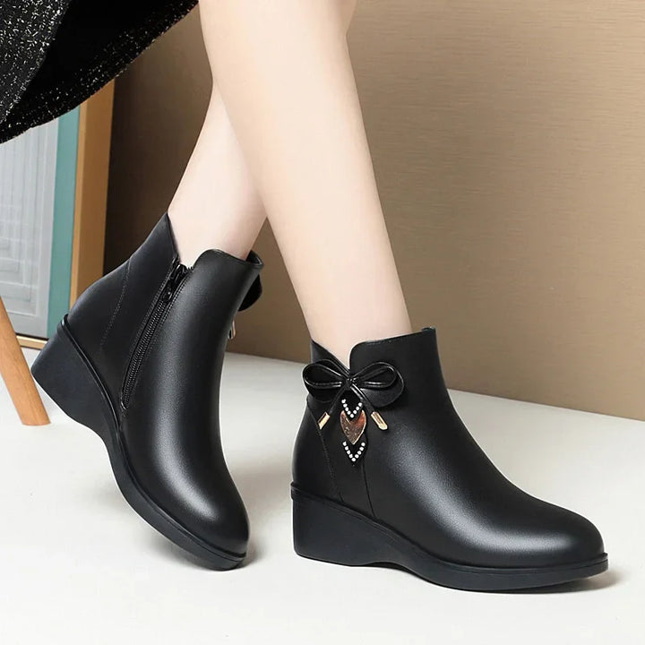 Chloe™| Elowen Leather Ankle Boots