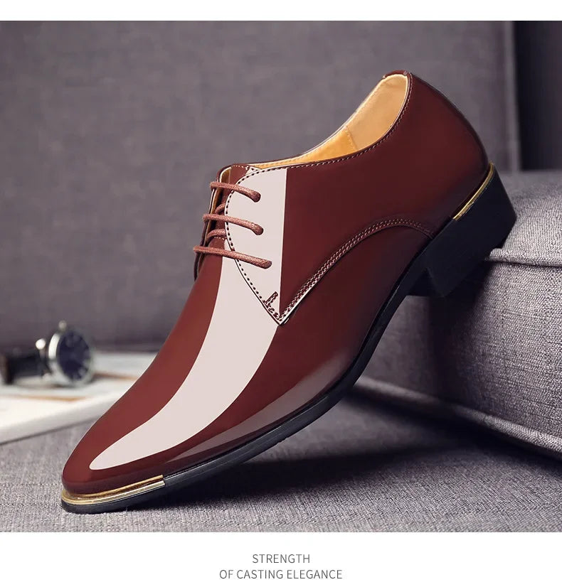 Henry™ | British Style Patent Leather Shoes for Men